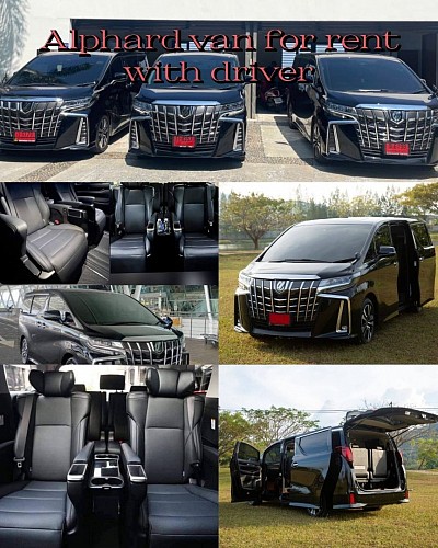 Alphard van for rent with driver